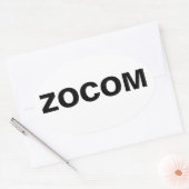 Zombie Combat Command Oval Sticker (Envelop)