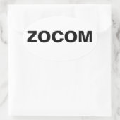 Zombie Combat Command Oval Sticker (Tas)