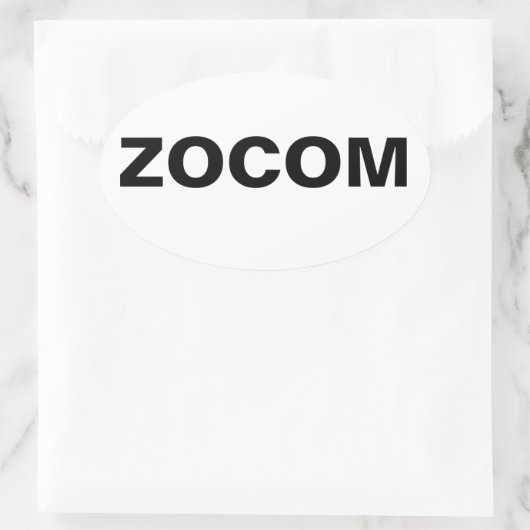 Zombie Combat Command Oval Sticker (Tas)