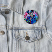 Zombie Cop Ronde Button 5,7 Cm (In situ)