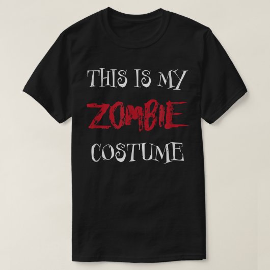 Zombie Costume for Halloween 6925 T-shirt (Design voorkant)