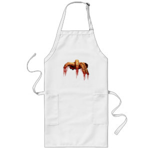 Zombie Costume Halloween Aprons Pumpkin Apparel Lang Schort