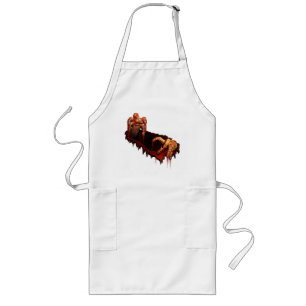 Zombie Costume Halloween Aprons Pumpkin Apparel Lang Schort