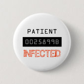 Zombie Costume - Halloween Button (Voorkant)
