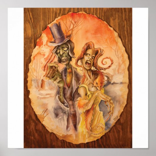 Zombie Couple Poster (Voorkant)