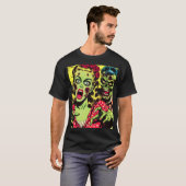 Zombie Couple Retro Comics T-shirt (Voorkant volledig)
