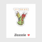 Zombie Couple Till Death Do Us Part Classic beroem Sticker (Vel)