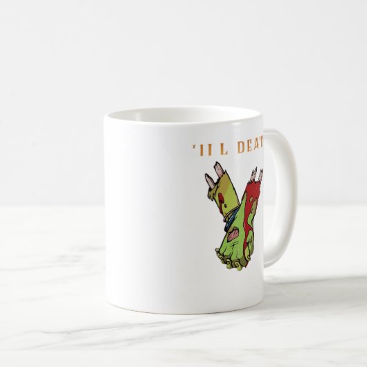 Zombie Couple Till Death Do Us Part Classic Style Koffiemok (Voorkant rechts)