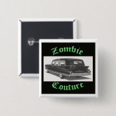 Zombie Couture Hearse Logo Button (Voorkant /achterkant)