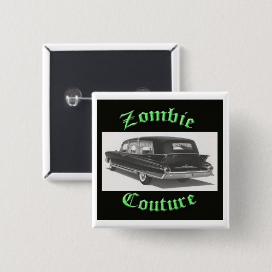 Zombie Couture Hearse Logo Button (Voorkant /achterkant)