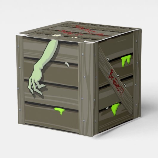 Zombie Crate Bedankdoosjes (Voorkant Zijde)