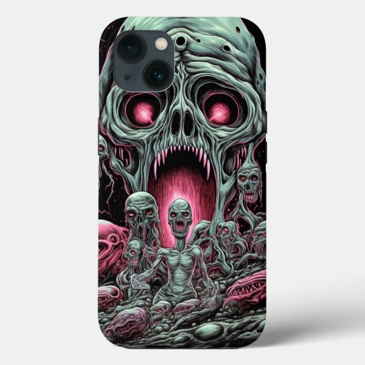 Zombie Creatures Sci-fi Horror Art Case-Mate iPhone Case (Achterkant)