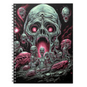 Zombie Creatures Sci-fi Horror Art Notitieboek (Voorkant)