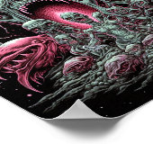 Zombie Creatures Sci-fi Horror Art Poster (Hoek)