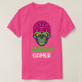 Zombie Creepy Gamer Halloween Video Game Skeleton T-shirt (Design voorkant)