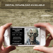 Zombie Creepy Halloween Party Uitnodigingen