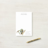 Zombie Crossbow Bat | Grappige apocalyptische noti Post-it® Notes (Op bureau)