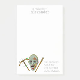 Zombie Crossbow Bat | Grappige apocalyptische noti Post-it® Notes