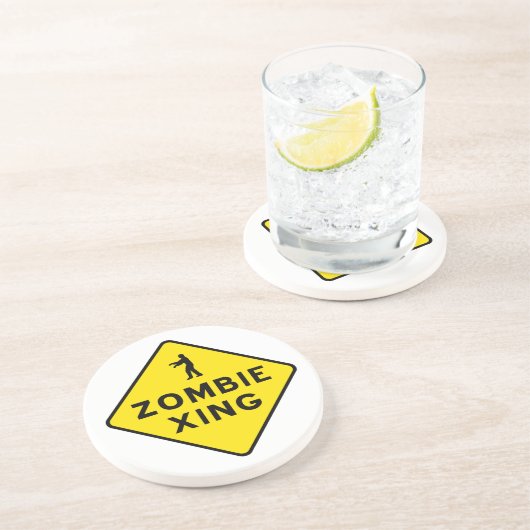 Zombie Crossing Onderzetter (Zijkant)