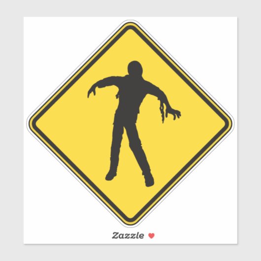 Zombie Crossing Sticker (Vel)