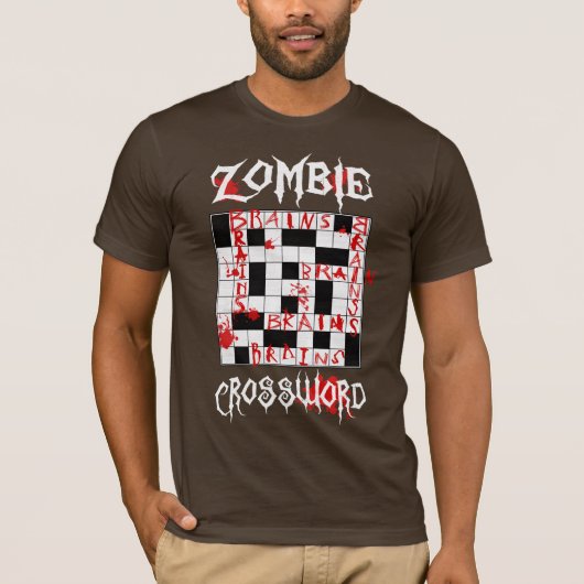 Zombie Crossword T-shirt (Voorkant)