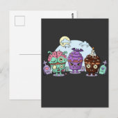 Zombie Cupcake Halloween Briefkaart (Voorkant / Achterkant)