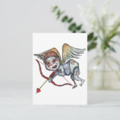 Zombie Cupid Briefkaart (Staand voorkant)