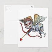 Zombie Cupid Briefkaart (Voorkant / Achterkant)