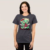 Zombie Cupid Tri-Blend Shirt (Voorkant volledig)