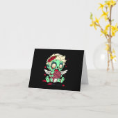 Zombie Cupido Kaart (Gele Bloem)