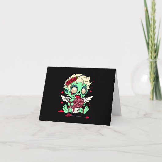 Zombie Cupido Kaart (Voorkant)