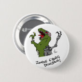 Zombie Cyborg Dinosaur Button (Voorkant /achterkant)