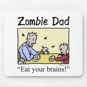 Zombie dad eet je hersenen op muismat