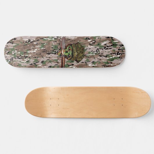 Zombie Dagger Marine Camouflage Persoonlijk Skateboard (Horizontaal)