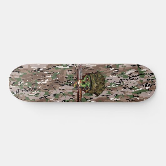 Zombie Dagger Marine Camouflage Persoonlijk Skateboard (Horizontaal)