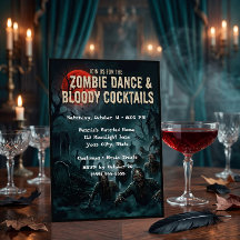 Zombie Dance Halloween-feest uitnodigingskaart