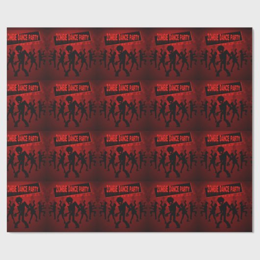 Zombie Dance Party Cadeaupapier (Vlak)