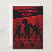 Zombie Dance Party Halloween Kaart (Voorkant)
