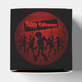 Zombie Dance Party Happy Halloween Cube Bedankdoosjes (Bovenkant)