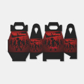 Zombie Dance Party Happy Halloween Gable Bedankdoosjes (Uitgevouwen)