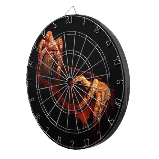 Zombie Dartboard Cool Halloween Zombie Darts Dartbord (Voorkant Rechts)
