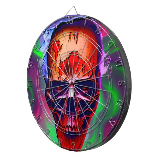 Zombie darts dartbord (Voorkant Rechts)