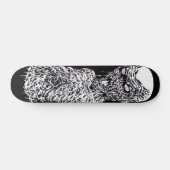 Zombie Death Metal Black and White Art Deck Persoonlijk Skateboard (Horizontaal)