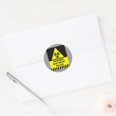 Zombie Defense Team Ronde Sticker (Envelop)