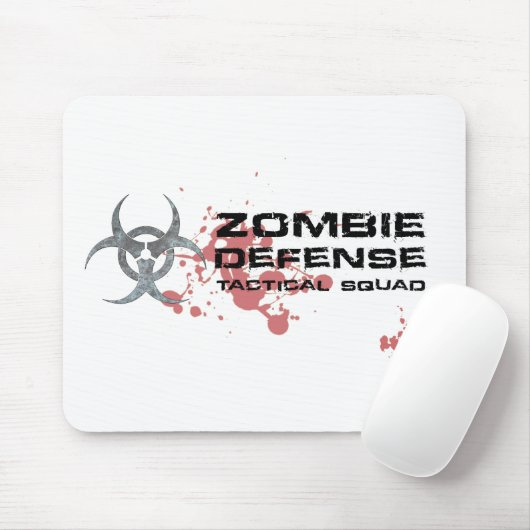 Zombie Defensie Tactisch Squad mousepad wit Muismat (Met muis)