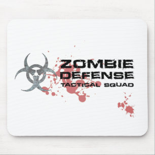 Zombie Defensie Tactisch Squad mousepad wit Muismat