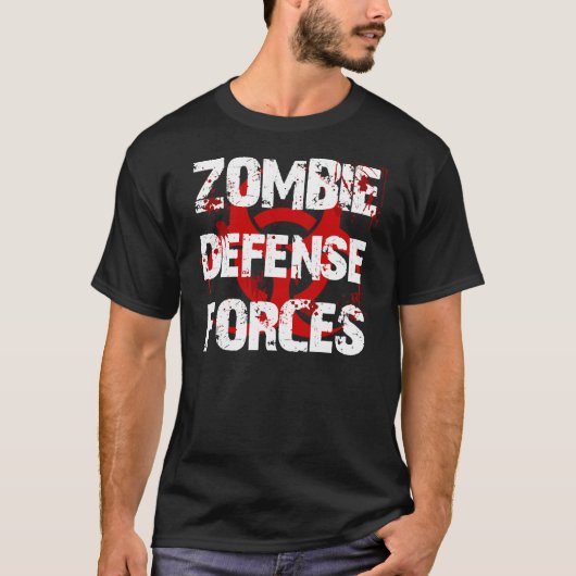 ZOMBIE-DEFENSIEFRACHTEN T-SHIRT (Voorkant)