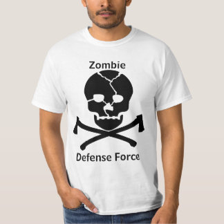 Zombie Defensiemacht: Skulls en assen T-shirt