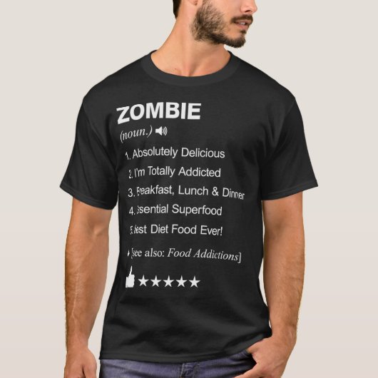 Zombie Definition Betekenis het roepen T-shirt (Voorkant)