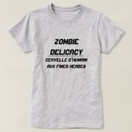 Zombie Delicacy Menselijk brein met kruiden T-shirt